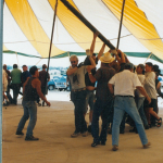 1995 tent raising